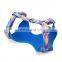 Laser print pattern custom soft dog collar custom logo dog harness dog harness reflective
