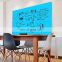 Factory price wall mounted tempered glass whiteboard with magnets