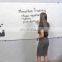 Wholesale 6mm magnetic tempered glass writing white glass board for office