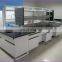 Steel Wood Lab Island Bench For University Laboratory with PVC Handle