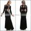 2014 New Arrive Beautiful High Neck Muslim Evening Dress with Sequined and Long Sleeve High Quality Kaftan Muslim Evening Dress