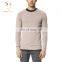 Men's high quality crewneck 100% merino wool knitted thin pullover sweater