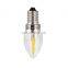 Mini Refrigerator Edison Bulb C7 E12 Clear Led Filament Bulb