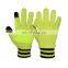 HANDLANDY Hi-vis 4-way Stretch Fabric Winter Running Gloves Sport Hand Gloves Winter Gloves Touch Screen