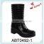 Hedgehog shoes woman knee high platform PVC rain boots