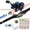 Guangwei  2.1m 2.4m Carbon fiber fishing rod and reel set casting fishing rod spinning pesca