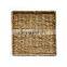 2020 hot sale China large cube iron straw hotel laundry seagrass storage basket hamper