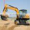 7ton wheel excavator, excavator on wheels, bucket wheel excavator for sale