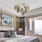 Nordic LED Pendant Light Luxury Circular Hanging Lamp Led Decor Chandelier Light For Hotel Living Dinner Corridor