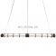 Nordic Style Chandelier Long Strip Dining Room Minimalist Bar Office Pendant Lamp LED Home Decor Hanging Light