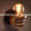 Decoration Fist Lamp Creative Retro Wall Lighting Fixtures Antique Bronze Resin Metal Wall Sconce for loft bar cafe