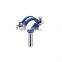 Sanitary food grade tube support stainless steel pipe clip/ clamp hanger set