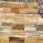 Natural Yellow Stone Wall Cladding Slate Tile Facing Panel Stone