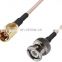 5000V BNC Male Connector SHV Male Plug Right Angle 90 Degree RG59 RG6 LMR195 Cable Coaxial Connector