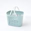 Household bath storage Hotel bathroom use plastic basket with handle Kitchen snack storage box