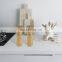 Bamboo Wooden Salt And Pepper Mill Set Ceramic Grinder Blades With Adjustable Coarseness For Cooking