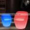 LED illuminated glowing bar chair with multicolor