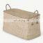 Best Decor Grey & White Seagrass Laundry Trunk, Customized Color Hot deals Seagrass Hamper With Lid Wholesale