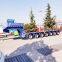 Multi axle semi-trailer heavy-duty low flatbed large item transport vehicle