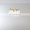 Hot Selling Modern Glass Decorative Chandelier Classic Brass Crystal LED Indoor for Living Room