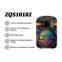 ZQS10102  active 30W power 2400MAH battery capacity speaker  single 10 inch bass bluetooth speaker