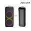 ZQS10209 super power 50W wireless 10-inch*2  bass sound wholesale party speaker with colorful lights