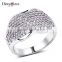 Sexy Women Lip Design Banquet Jewelry Fashion Pave Setting Cubic Zirconia Finger Ring