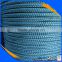 teal green polyester nylon double braided mooring rope for boat