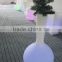 New PE plastic Flower pot with solar LED lights YXF-5210S