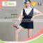 Black and white stripe pattern tricot lace fabric for fashion dress                        
                                                                                Supplier's Choice