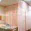 Polyester Yarn Dyed Antibacterial Hospital Ward Bed Curtain with Mesh