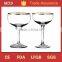 Round cheers champagne coupe set with gold rim