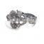 Wholesale Men Vintage Silver Plated Zinc Alloy Cobra Snake Skin Bracelets With Diamond