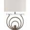 Modern circle rings 32"H metal table lamp