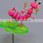 4 Inch Plastic Caterpillar on Lotus Garden Ornaments, Garden Sticks