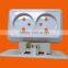 European style surface mounted double wall socket outlet (S1209)
