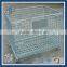 folding wire mesh fence stackable storage container cage