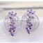 EZ-26 Crystal Micro Paving Brass Material Rhodium Plated Crystal Ear Jewelry