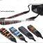Leather Camera Strap Shoulder Neck Striped brown yellow Red green For DSLR LE-03