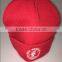 Red Beanie Hat/embroidery Logo Style Winter Caps