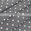 pink dot on black polyester satin Spandex elastic print Fabric