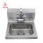Stainless Steel Commercial Hand Wash Sink with Backsplash, Wall Mounted NSF Stainless Steel Hand Sink for US Catering                        
                                                Quality Choice