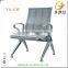 Armless silver grey metal waiting chairs for hospital YA-121