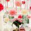 big size tissue pom poms flowers