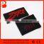 Colorful textile custom brand woven neck label ultrasonic cut border