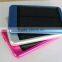 With solar charging function! Slim power bank with solar panel Li-polymer solar power bank portable charger