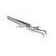 Volume Eyelash Extension Tweezers Rounded Head with Shoulder