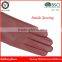Helilai BSCI Factory Burgundy Pretty Women Plain Winter Warm Long Leather Gloves