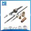 Bearing steel 8mm shaft axis ball screw with 2mm lead screw