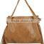2015 new fashion ladies simple genuine PU leather tote bag